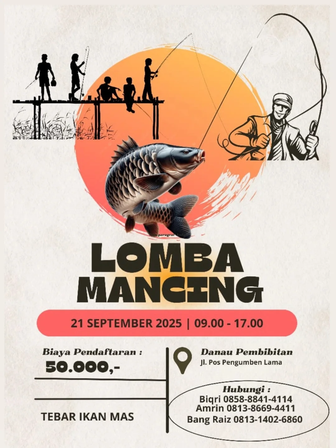 Calling all anglers! At this Jakarta Warkop, coffee is the side dish, and fishing is the main course