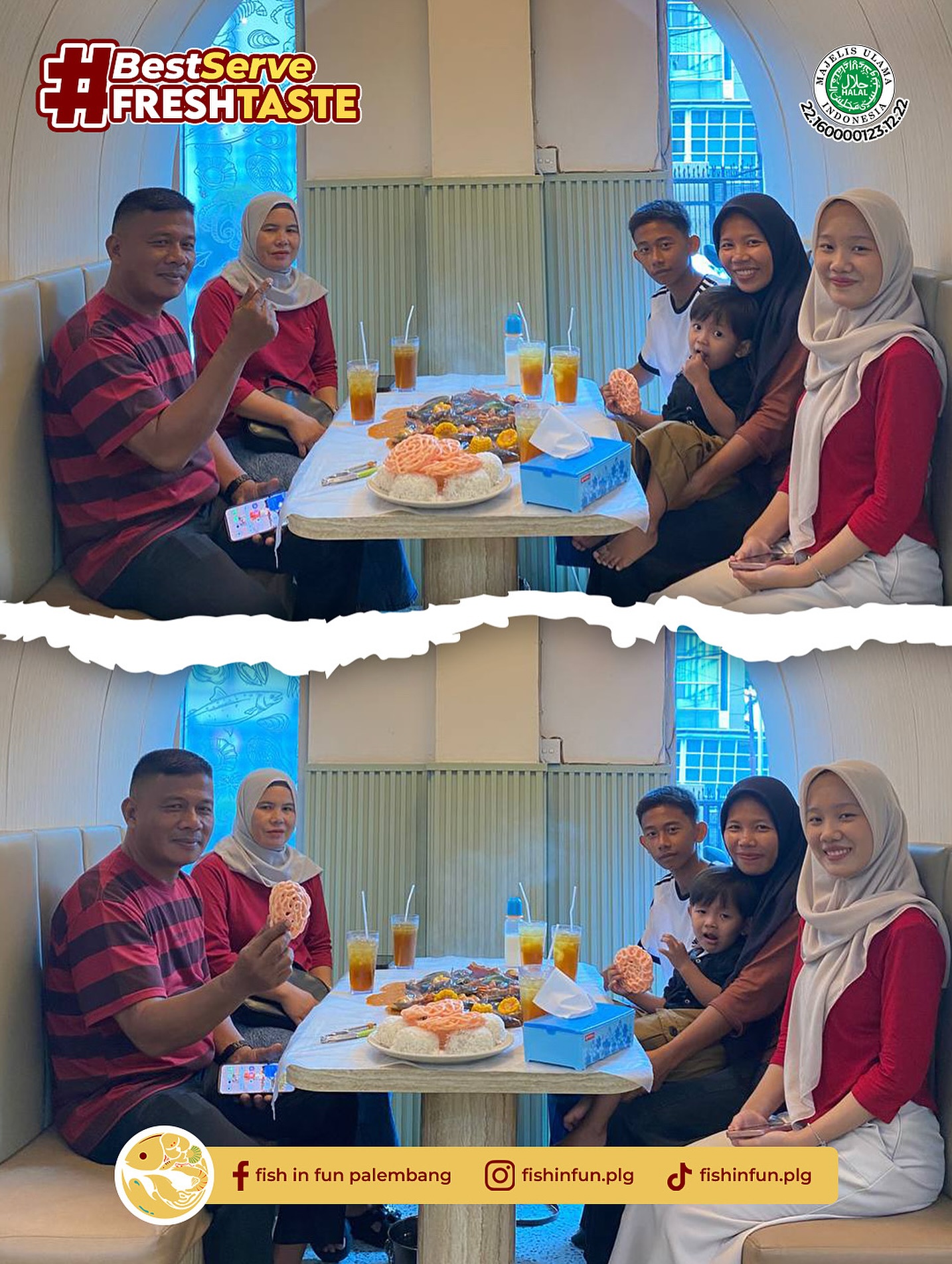 260 ribu cukup buat 5 orang makan sampai begah? Resto seafood di Palembang ini Anjay banget 3