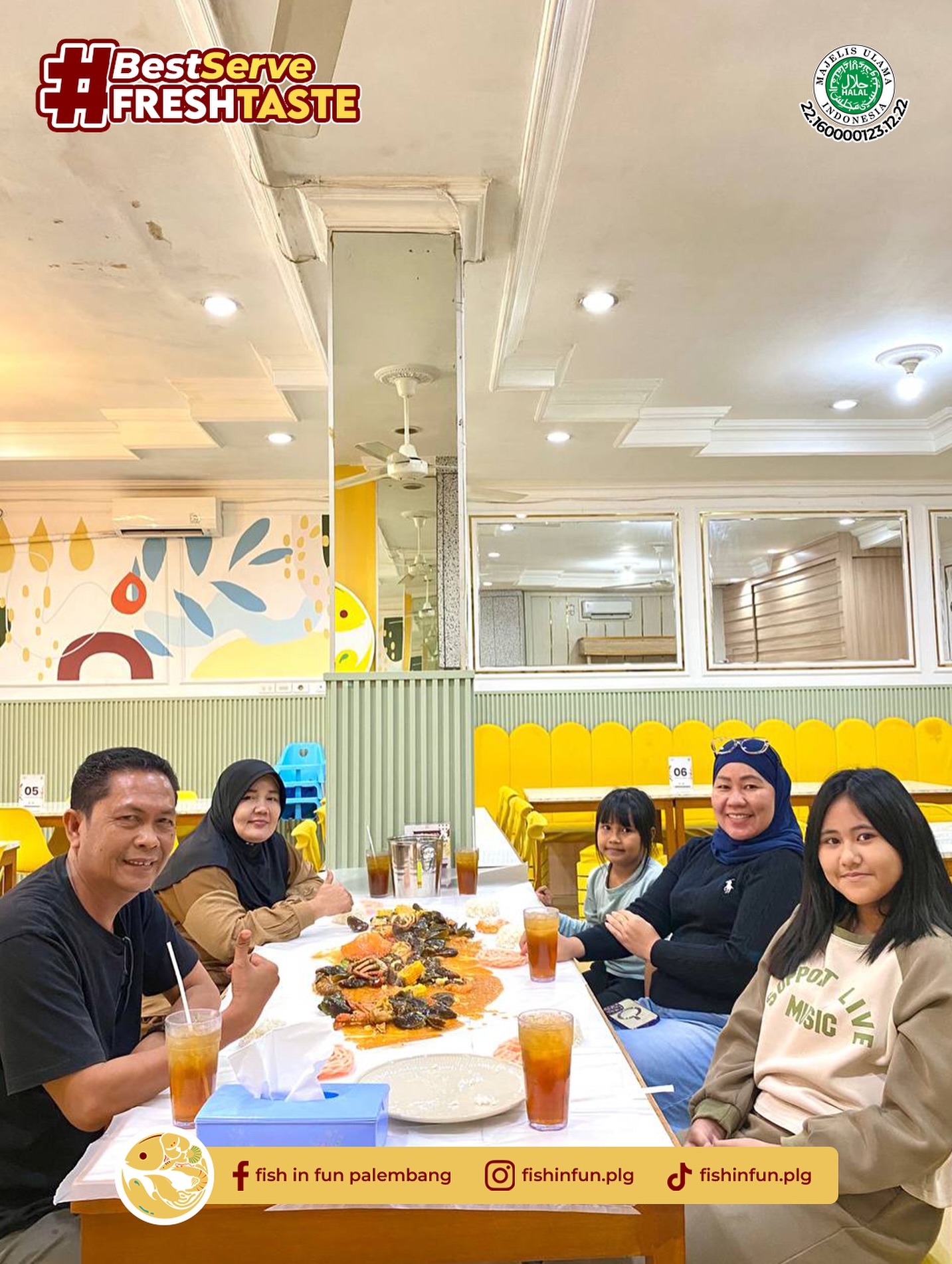 260 ribu cukup buat 5 orang makan sampai begah? Resto seafood di Palembang ini Anjay banget 2