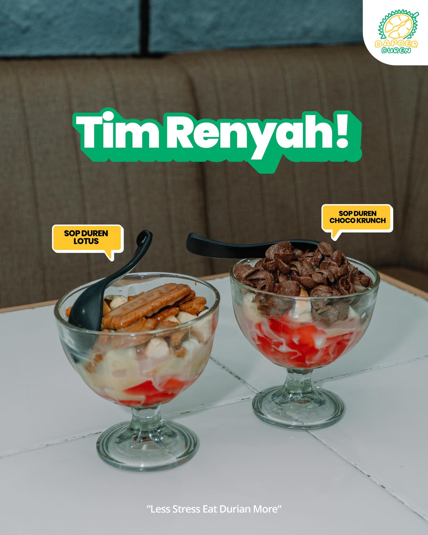 Tempat Nongkrong durian di Palembang ini dessert-nya Anjay, makanan beratnya zonk? Aku udah cobain buat kalian 4