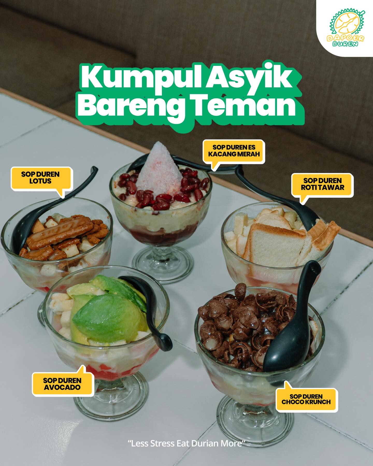 Tempat Nongkrong durian di Palembang ini dessert-nya Anjay, makanan beratnya zonk? Aku udah cobain buat kalian 3