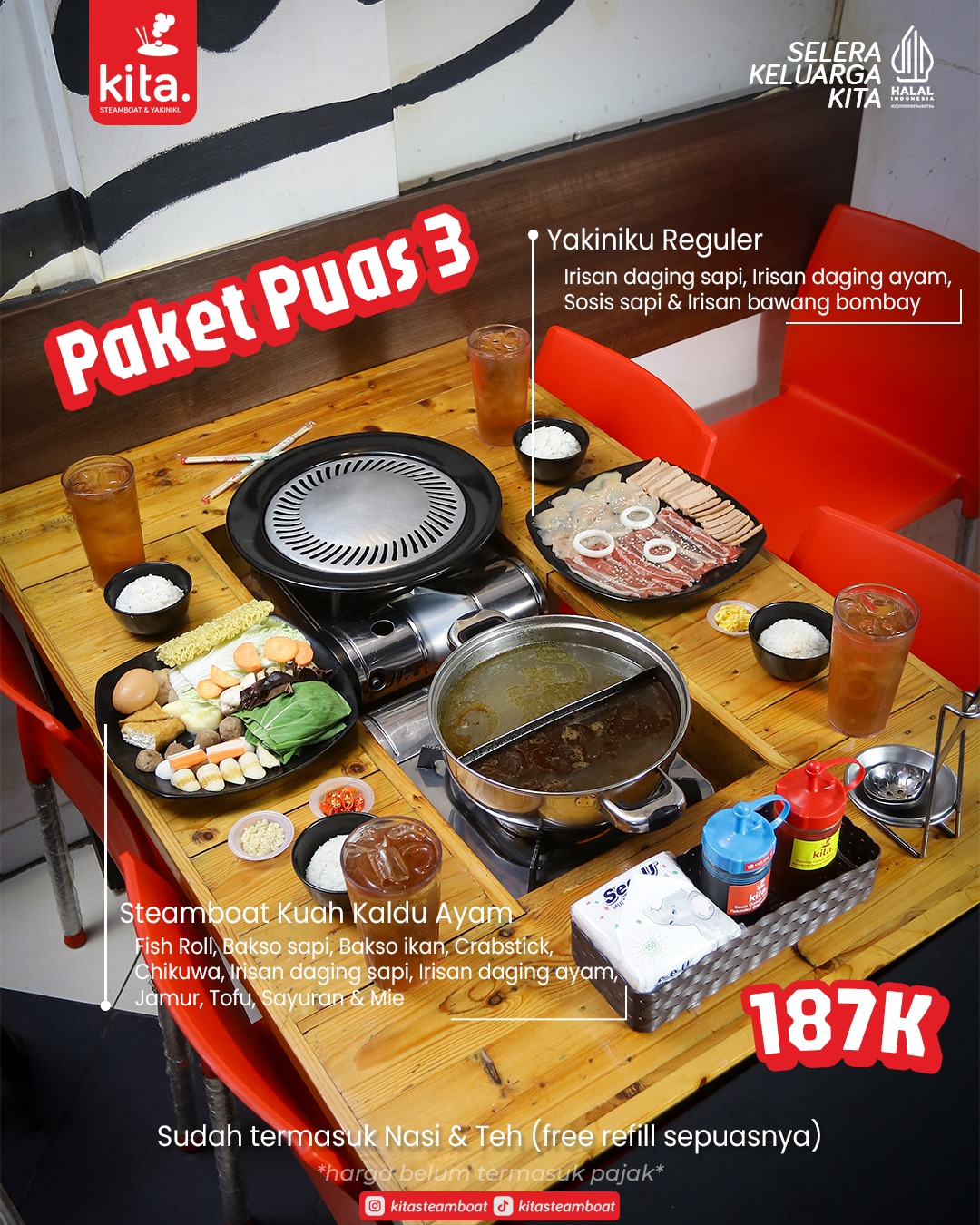 人均50k吃到撑,Bekasi这家4.8分神店的雷我替你踩了