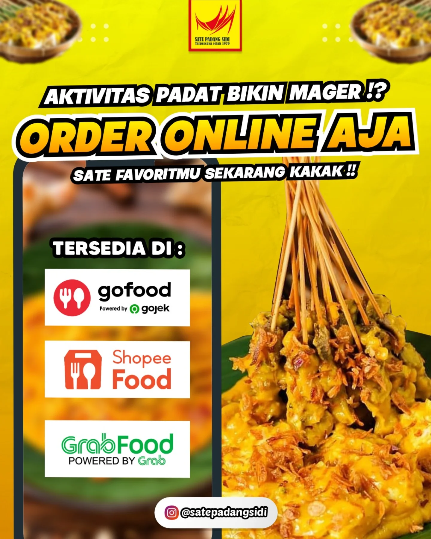 Anjay, jangan bilang rasa sate gitu-gitu aja! 😤 Sate Lokal legendaris 50 tahun di Lampung ini, sausnya baru Mantap 2