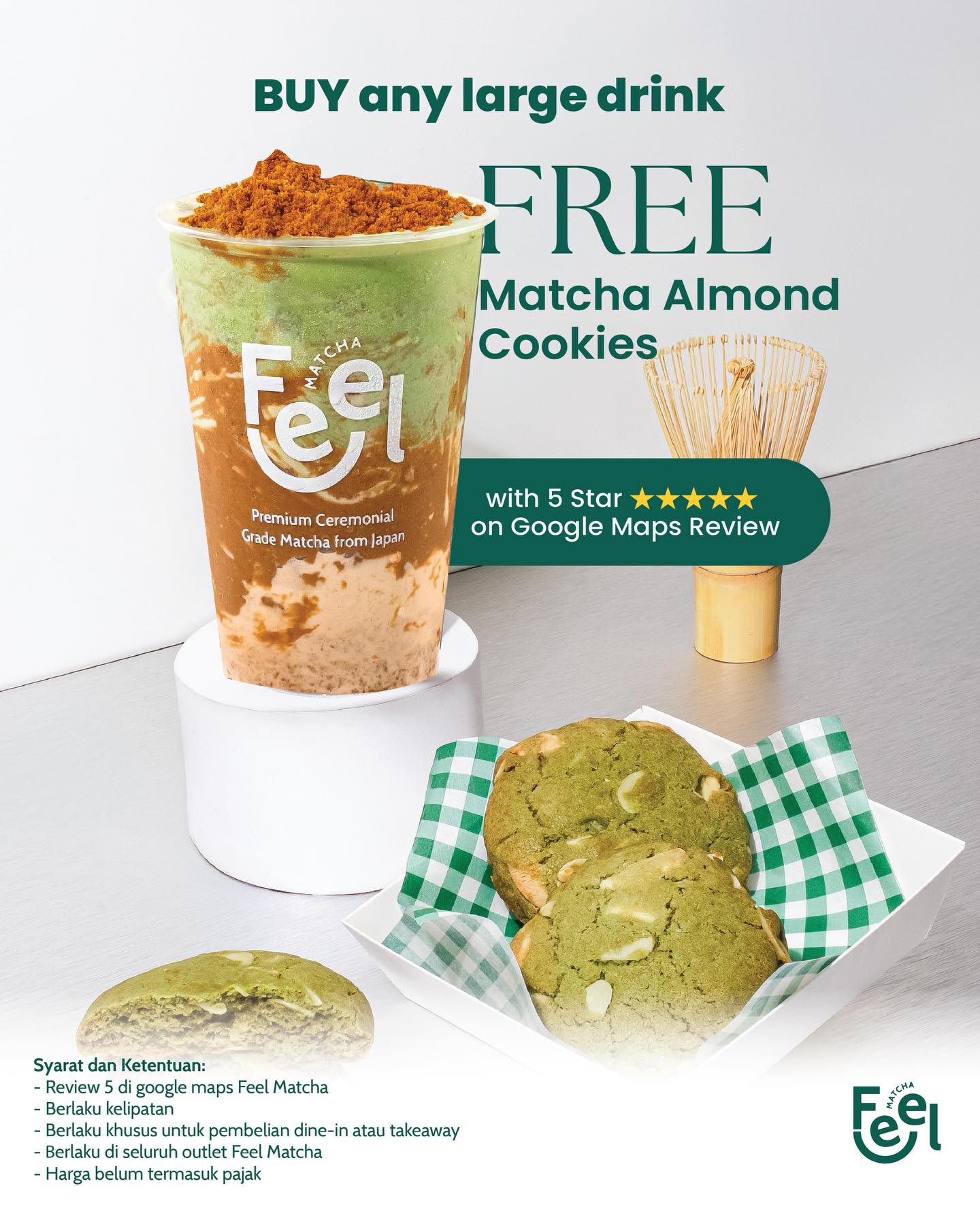 Anjay! Tempatnya cuma 3 kursi, antre 45 menit, kok bisa matcha di PIK ini viral banget?