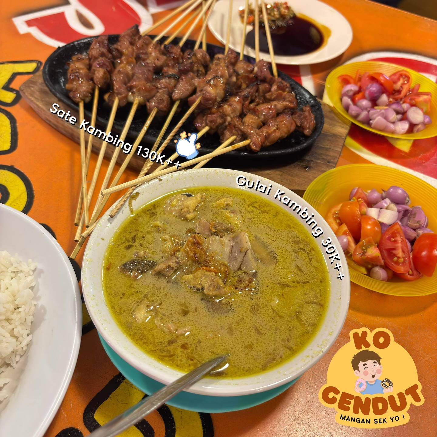 Who says celebrity hotspots are always delicious? I'm putting Tegal's legendary satay to the test