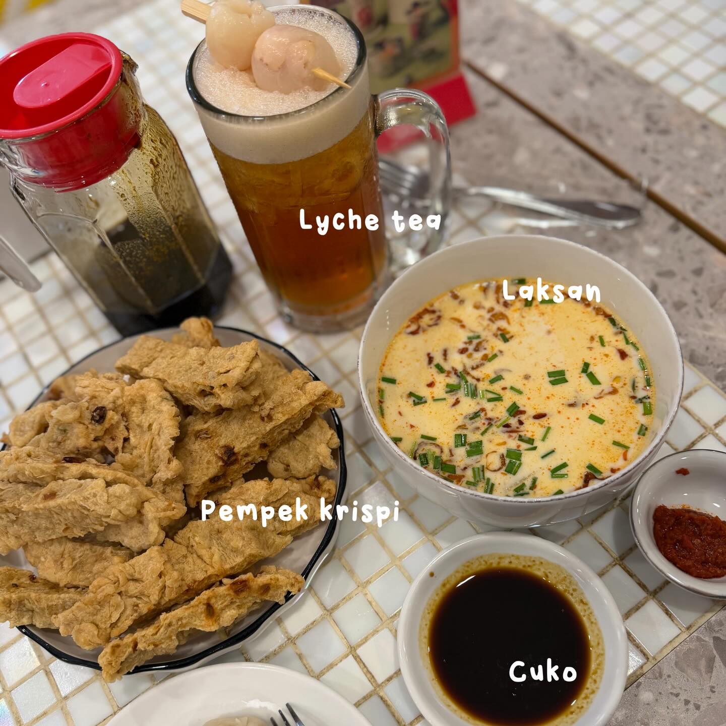 I almost got squished out of shape for Palembang's #1 Asinan… 2