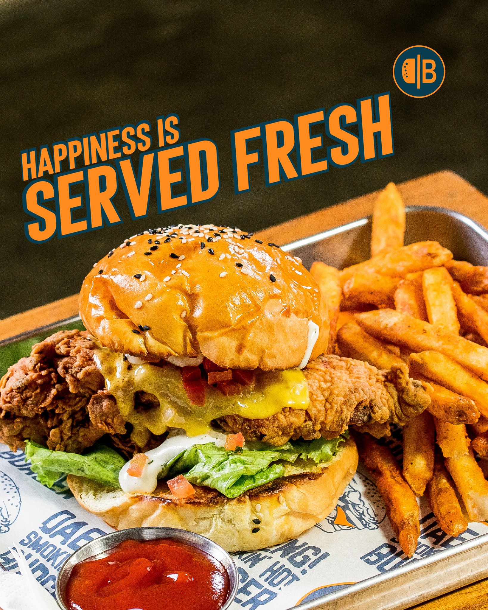 Kata siapa burger pinggir jalan gitu-gitu aja? Anjay! Di Makassar, bosnya lebih Mantap dari burgernya 4