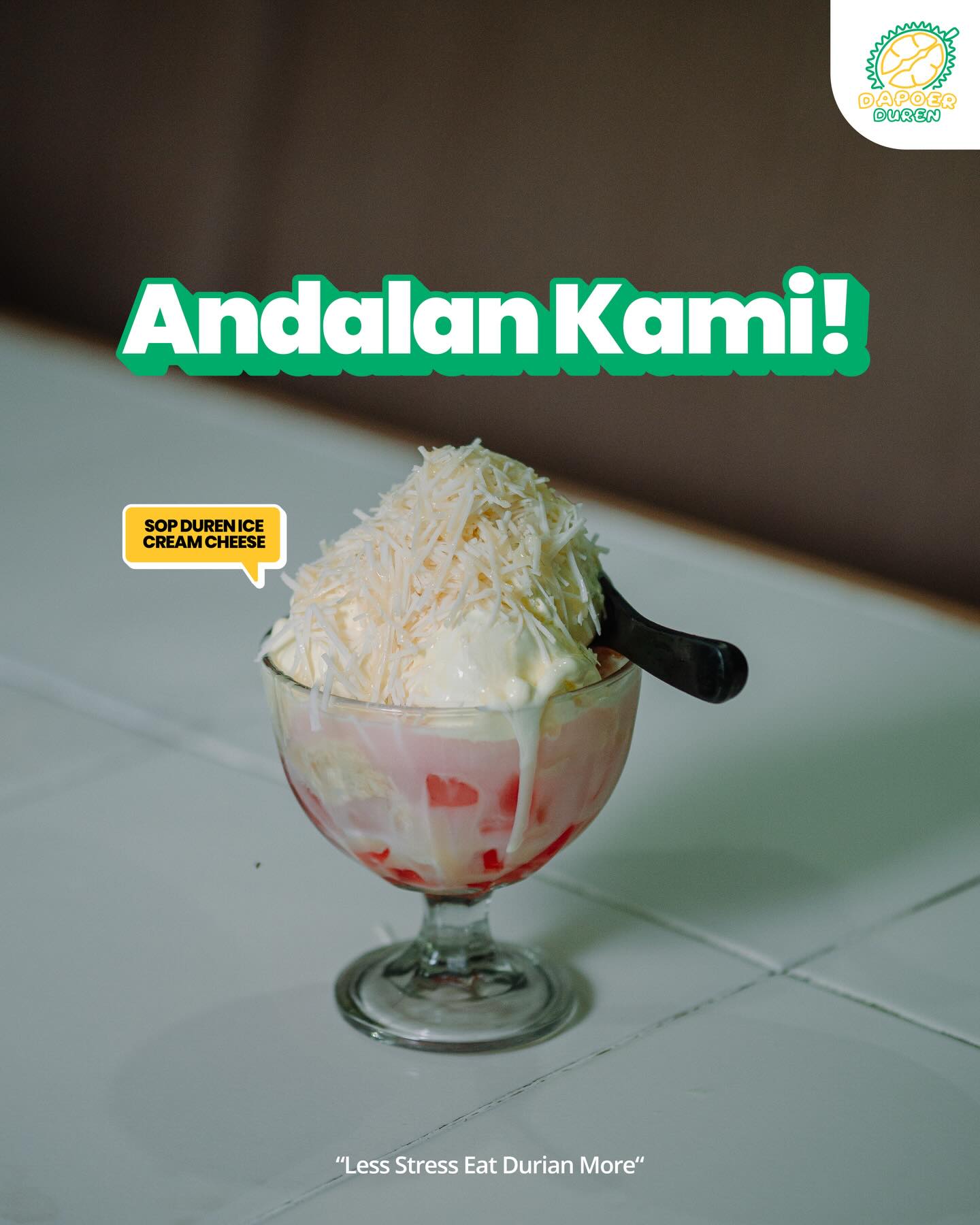 Tempat Nongkrong durian di Palembang ini dessert-nya Anjay, makanan beratnya zonk? Aku udah cobain buat kalian