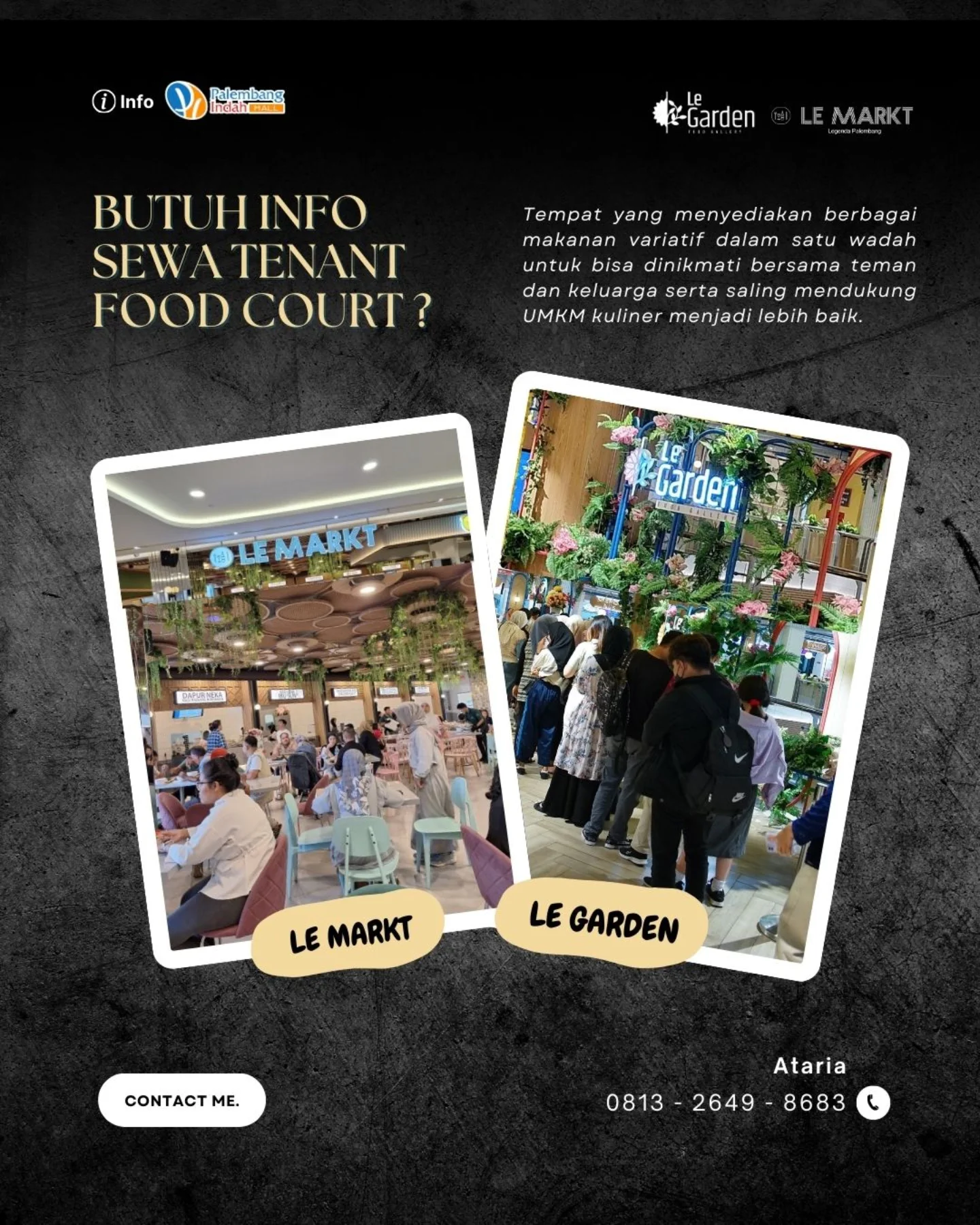 Stop saying Palembang has nowhere to Nongkrong, I could spend all afternoon in this Mall's "garden" 3