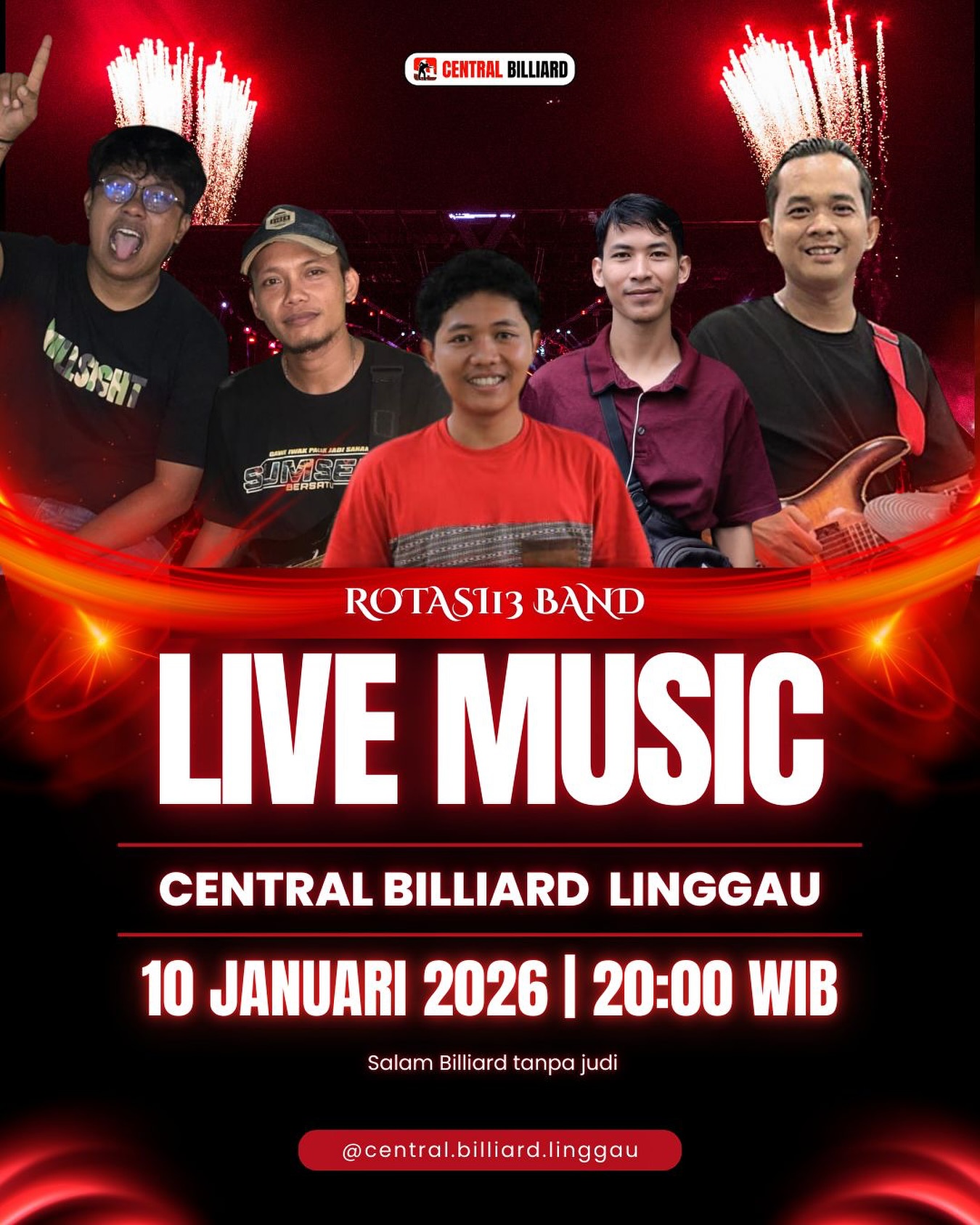 Lubuklinggau 的夜猫子集合!这家台球厅+Live House也太 Chill 了吧? 2